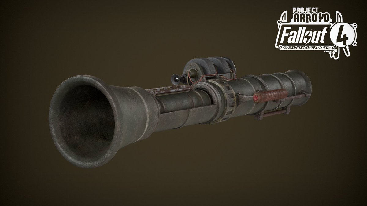 ArroyoProject's tweet photo. Here is a look at our rocket launcher for our Fallout 2 Remake mod!

We’ve added support for a few attachments including a bayonet. https://t.co/QwbYwa39rC