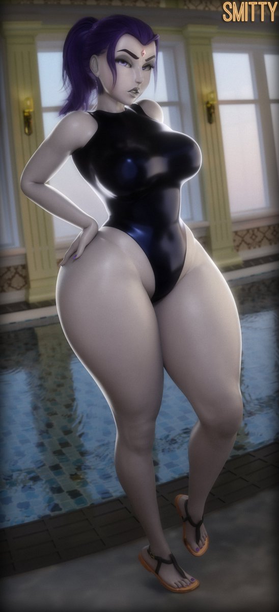 Smittt34's tweet photo. Raven at da pool https://t.co/JVfLrAtusB