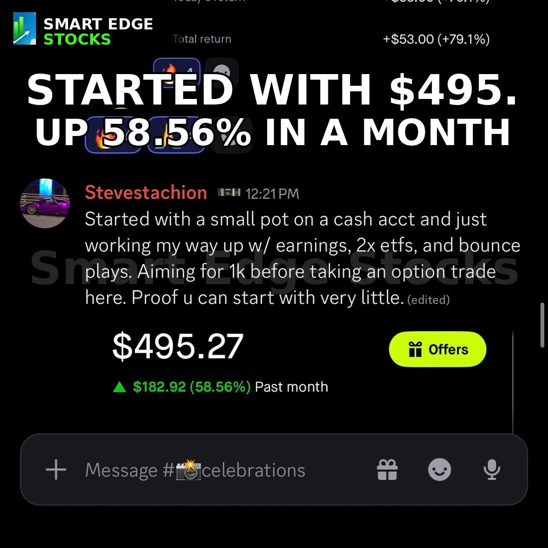 Freedom_Stocks's tweet photo. Stevestachion started with $495 in a cash account. One month later: up $182.92, a 58.56% gain. What's your approach? #trading https://t.co/qTYS28LHyN