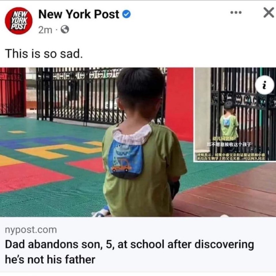 Aristotle7777's tweet photo. >woman commits paternity fraud on man for 5 years
>woman the victim https://t.co/rZqJNKmIl1