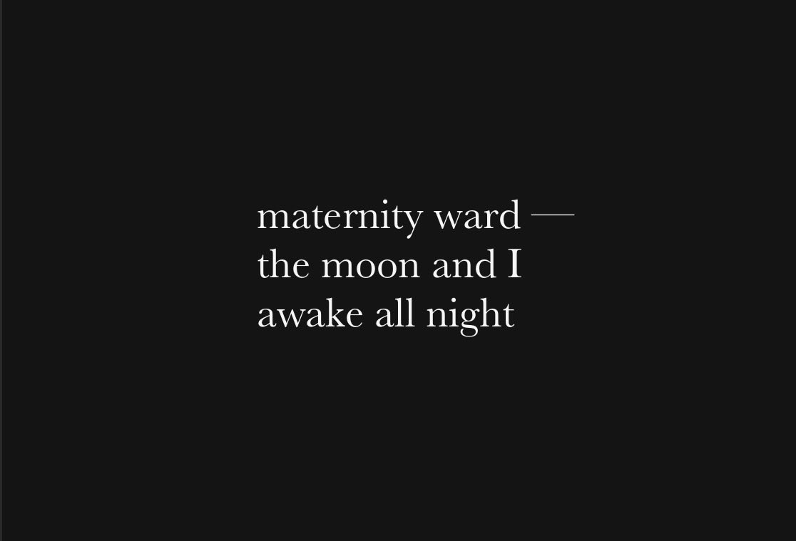 FreshoutMag's tweet photo. #haiku / #senryu by long-time contributor, Debarati Sen (IG: @debarati_poetry), of India. #poetry #maternity #moon https://t.co/3KPIN45GoQ