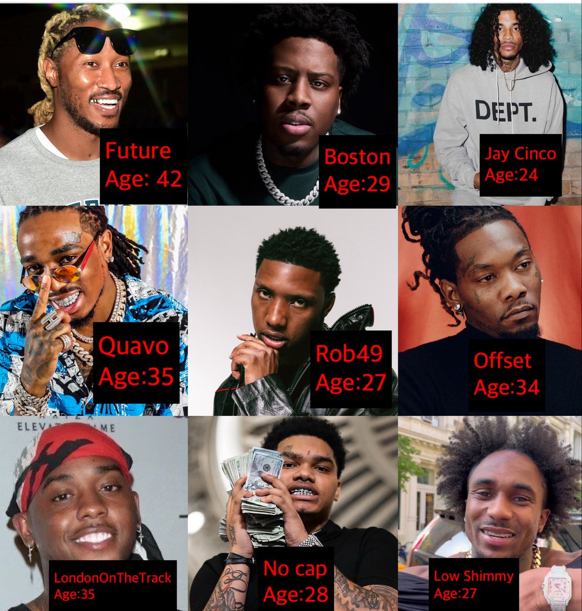 WriteARapSis's tweet photo. Someone made a collage of the ages and men who Tati and Summyah accusing each other of f*cking and………… woah https://t.co/t2jPMLyf84