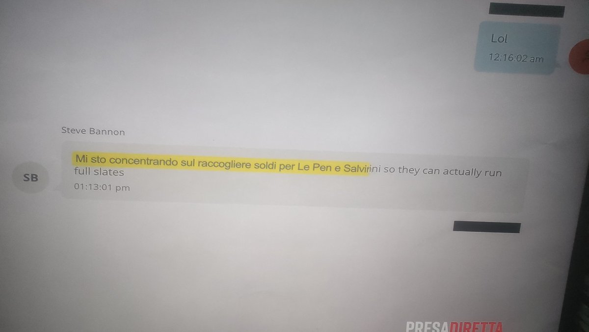unoenessunoe's tweet photo. @SMaurizi Esiste una mail di #Bannon ad #Epstein di finanziamenti a #Salvini: quanto è stata profonda l'ingerenza americana (della destra) in Italia? #presadiretta (non rispondete e allora i russi?) https://t.co/DcHNnrem63