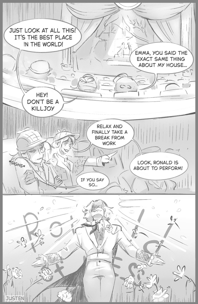 JustenVerr's tweet photo. 2/4(?) pages. 

I simply couldn't find a story like that on AO3, so I decided to draw it all myself.

#IdentityV #IDV #nortnaib https://t.co/VaXoNmzQVf