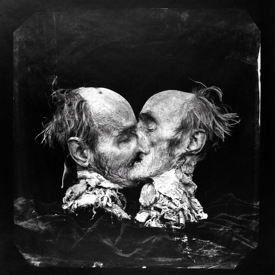 Dr_Giallo's tweet photo. JOEL-PETER WITKIN "The Kiss (Le Basier), New Mexico" 1982 #somekindofhorror #horrorart #photography https://t.co/qbj54rhnZB