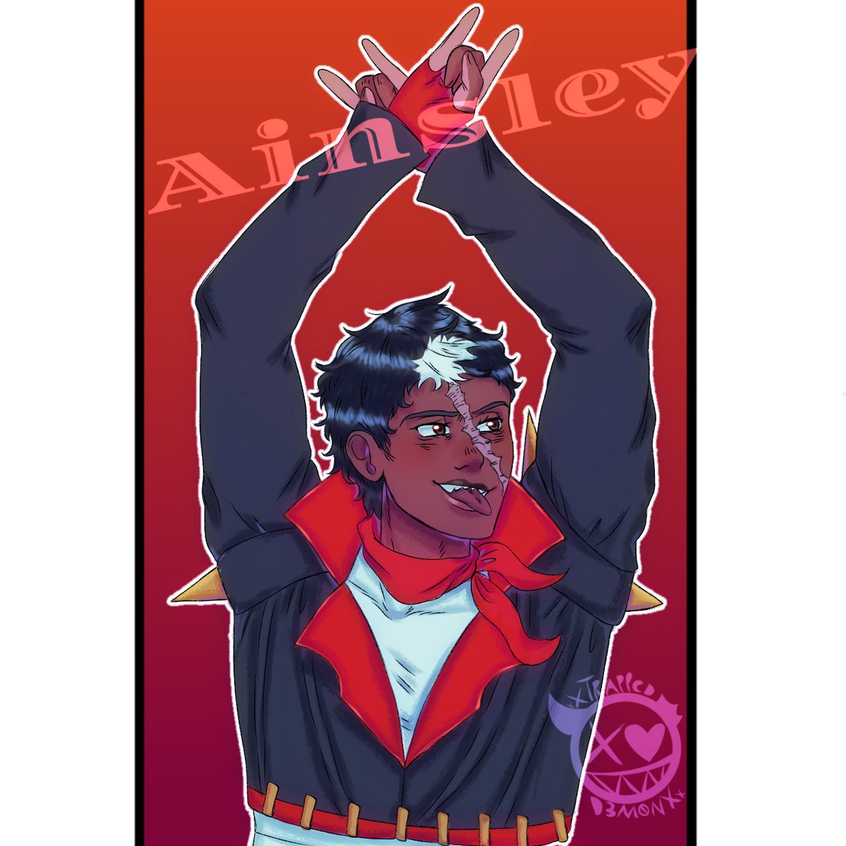 xTrappedD3M0Nx's tweet photo. He was crying bc his son drew something else besides his ocs😭😭

Fanart of Ainsley of #FreakWonderland from @NewGameDMD !! (I hope im tagging this right 💔) https://t.co/kwEkumMKkX