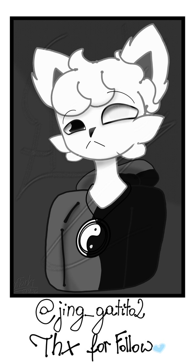 Xtonki's tweet photo. Thanks for following @jing_gatito2
 
✨If someone wants me to draw something, the task is simple: follow me and have your OC.

✨I draw new follows until there are too many of them. (That is, as many as I can manage during the day) https://t.co/A9NPk4ykko