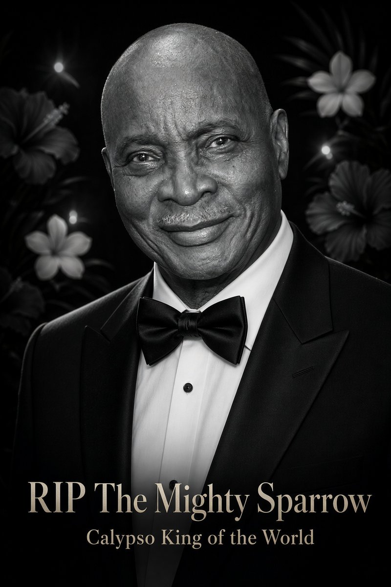 SocaGod's tweet photo. #MightySparrow #RIPMightySparrow #TrinidadandTobago https://t.co/qGMV27Vnkg