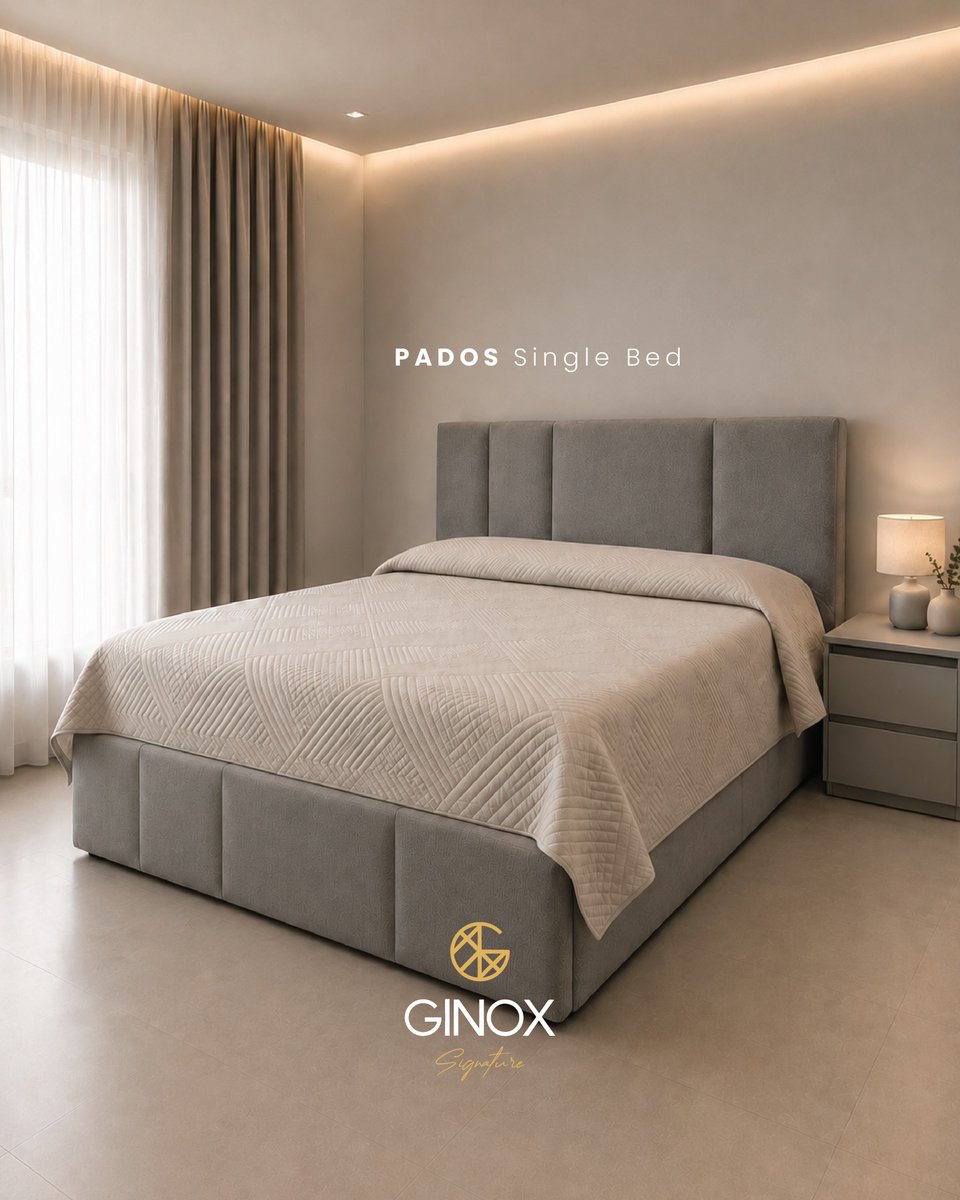 FrederickLfs's tweet photo. Pados Single Bed—clean lines, cozy comfort, and a timeless design that completes any space. Discover it at Ginox Signature, Dekwene-Mkallis Road branch. Fully customizable. Call 70 957 175 or 03 474 886. https://t.co/5dbyWwevrF