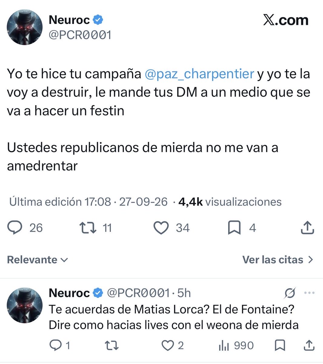 santozallegro's tweet photo. Las hienas sacándose los ojos👇🏾
@paz_charpentier https://t.co/8erQSGpwHH