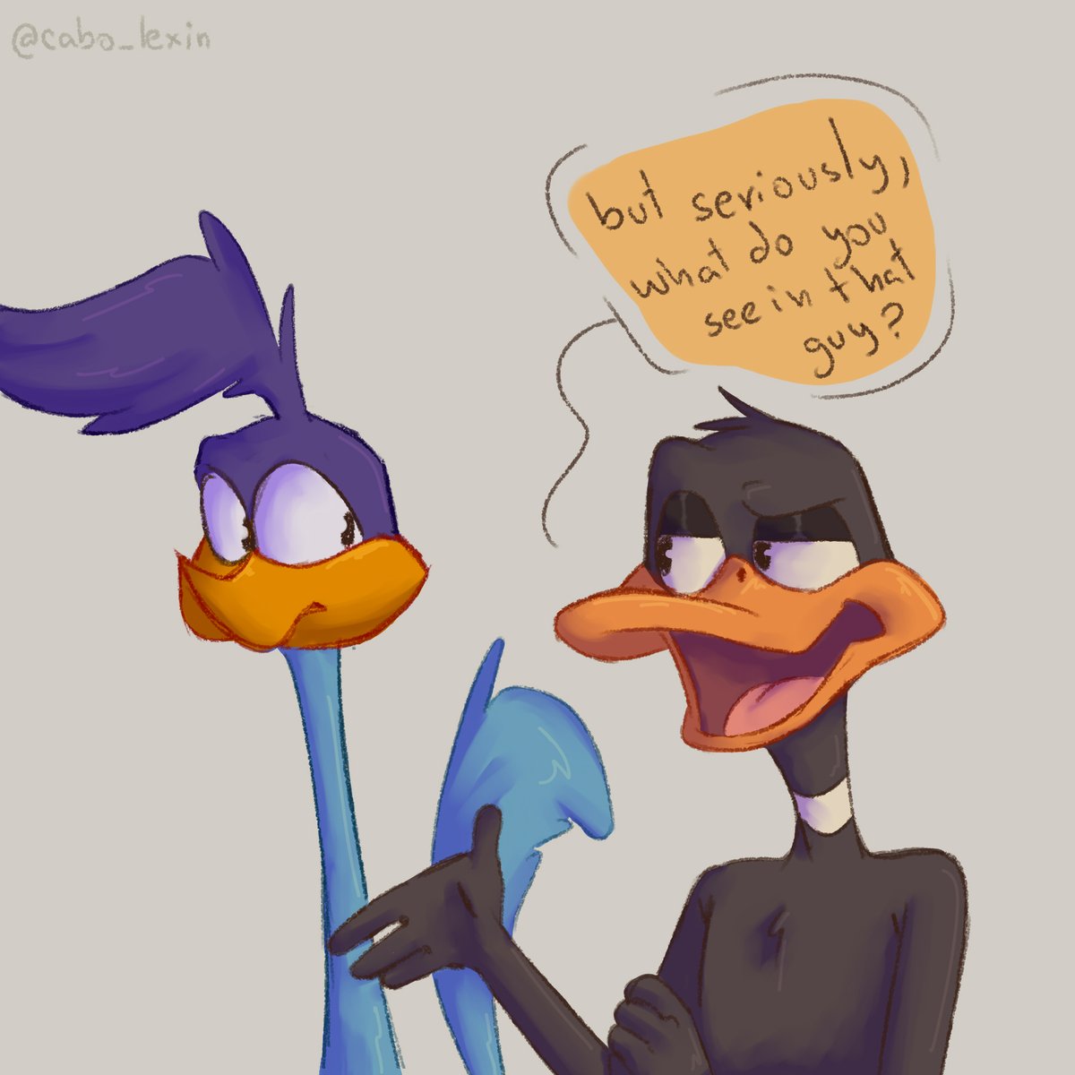 cabo_lexin's tweet photo. He loves his husband 
#coyotevsacme #wileroad #wilerunner #roadrage #daffyduck https://t.co/bjKb5ZmJyV