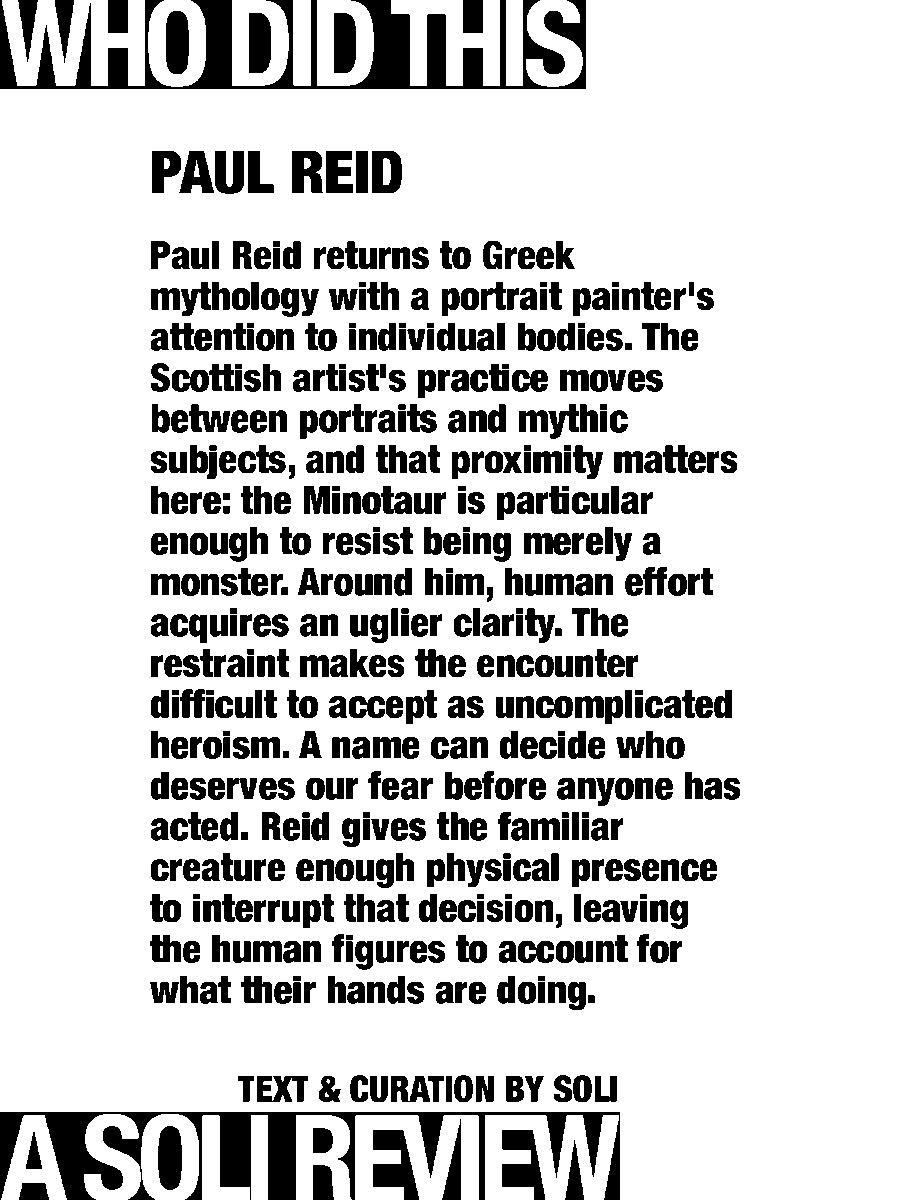 solisolsoli's tweet photo. Minotaur in Captivity · Paul Reid https://t.co/cRFMZqNt2H