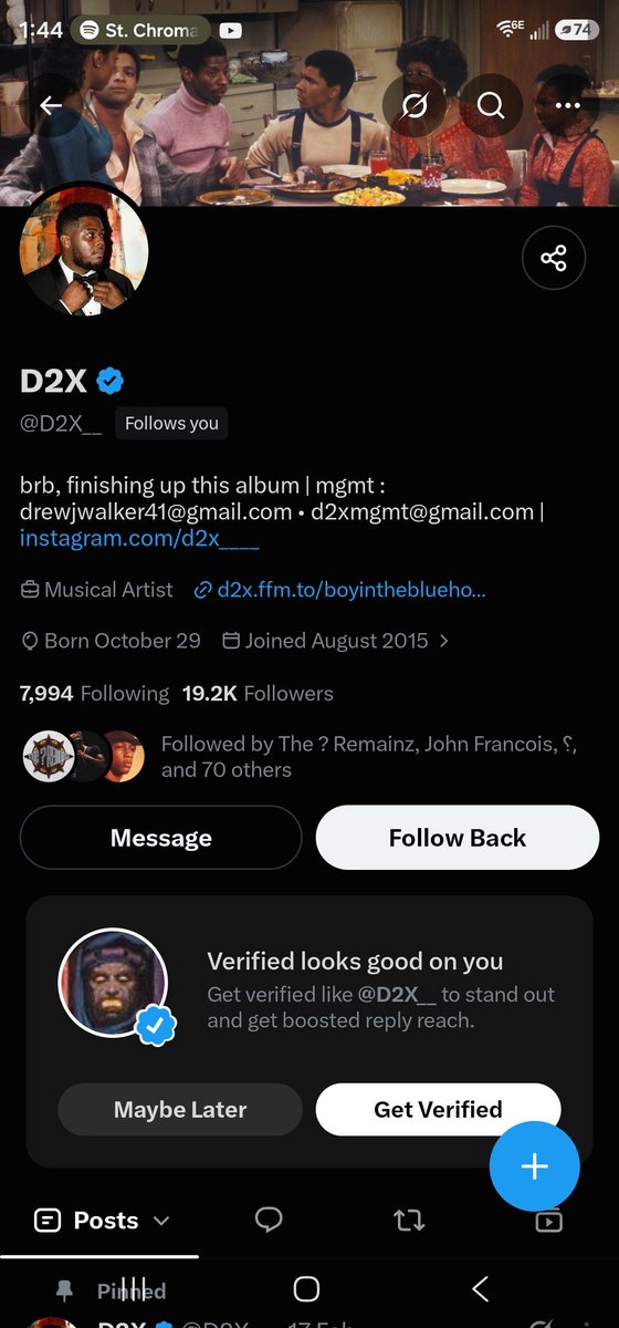 foofalaff's tweet photo. Oh shit @D2X__  I loved your boy in the blue sweater ep https://t.co/Wv8yhB4N4t