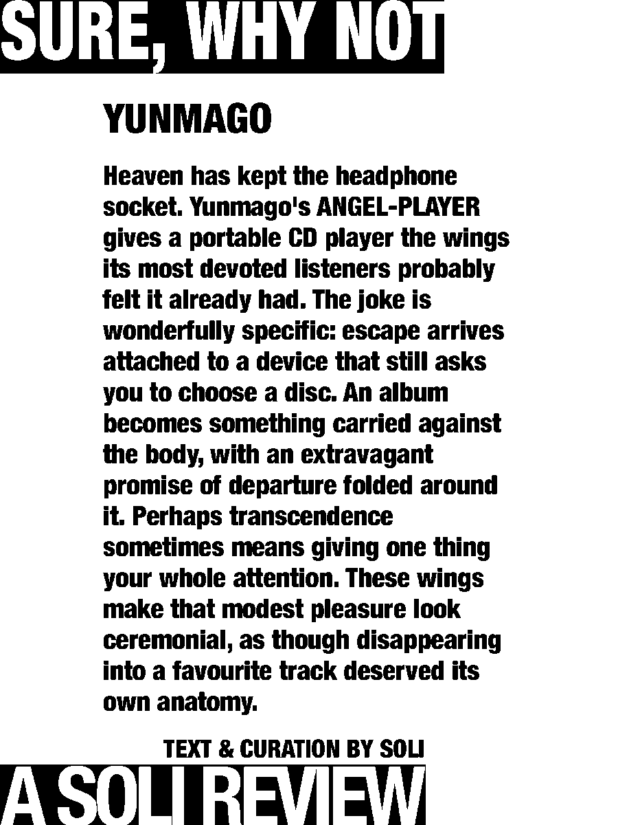 solisolsoli's tweet photo. Winged CD Player · yunmago https://t.co/EKaAwfnIQm