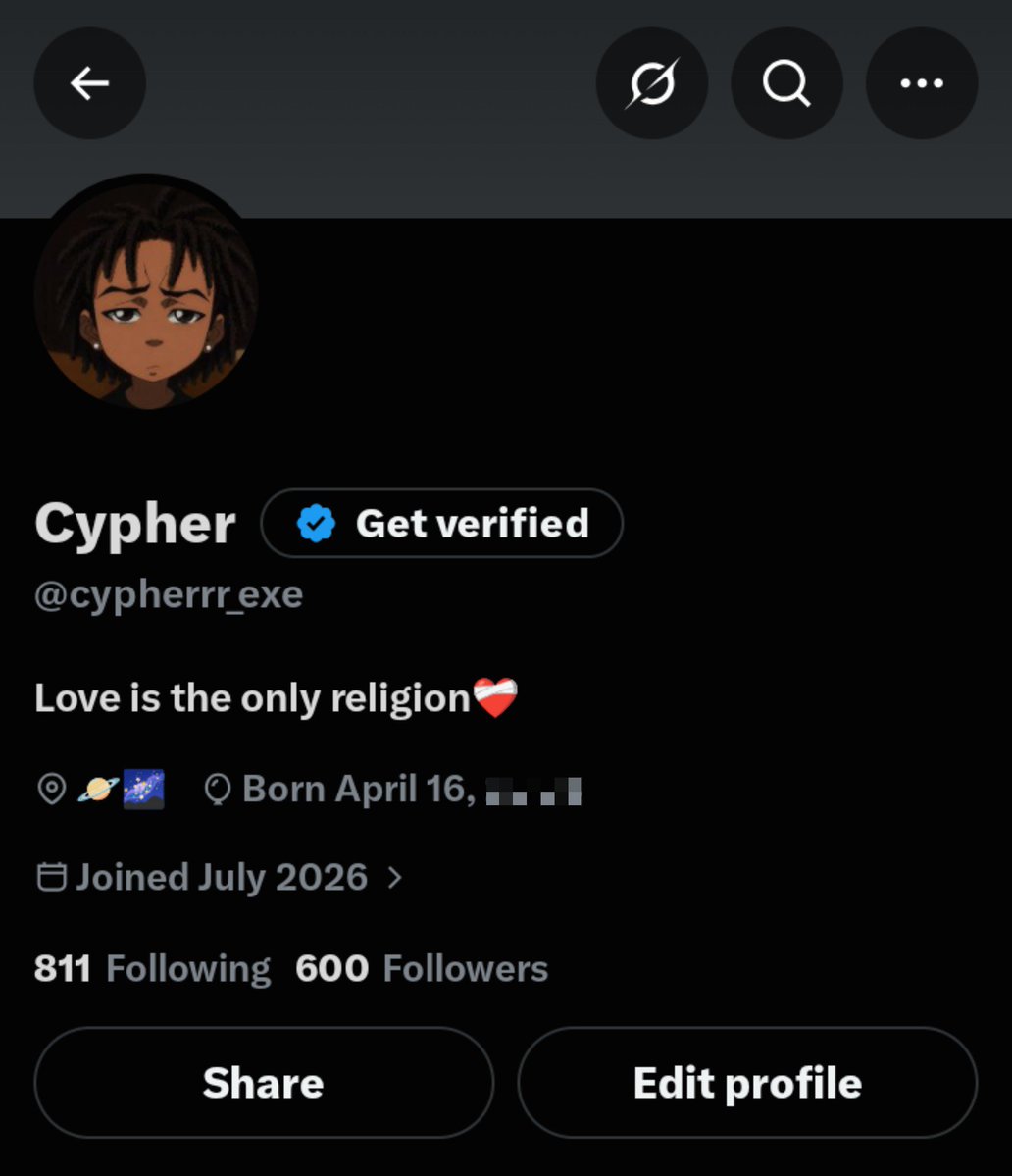 cypherrr_exe's tweet photo. W 600 followers😝😝❤️
Next up 1k, let's fucking go🔥🔥🔥 https://t.co/EgulKTlXgR