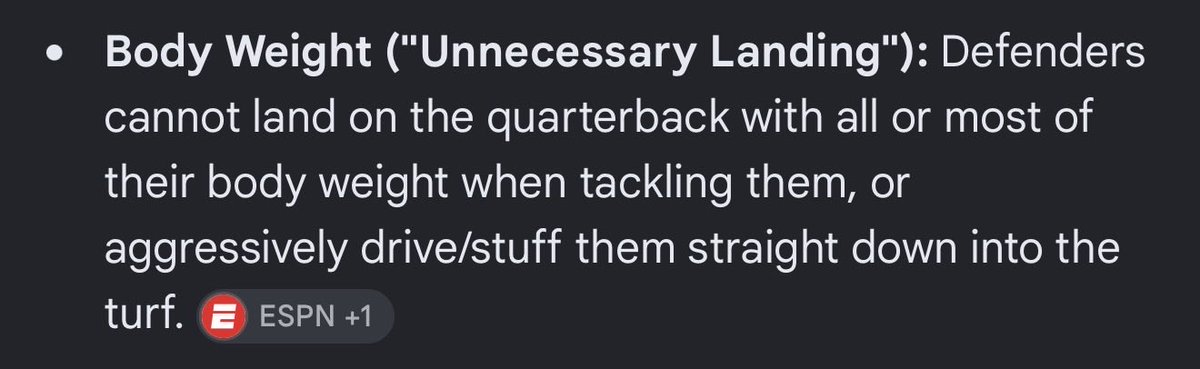 PepsiNumbaOne's tweet photo. @RaiderZemag @SlinkECasey @Marcel_LJ Okay but the call is good bro I know you don’t like us but still you know you can’t lay on the passer he is like 400 pounds laying on pat after the throw the rule is stupid but that’s just it a rule https://t.co/1mfnDPrUlu