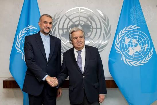 punkpater's tweet photo. @antonioguterres Build future with the oppressor?
Shame on you! https://t.co/hI9yfeKEF8