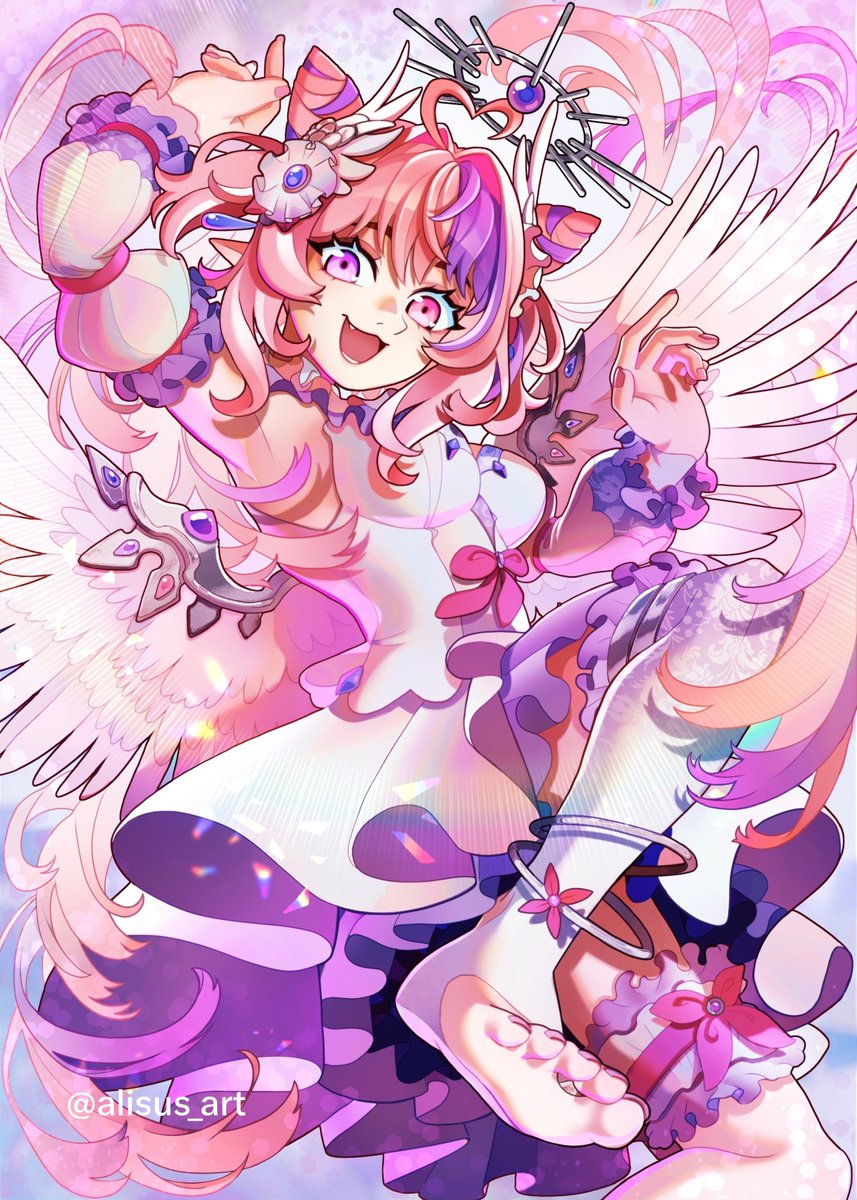 alisus_art's tweet photo. I can be your angel 😈 @ironmouse https://t.co/k5F2sIpjls