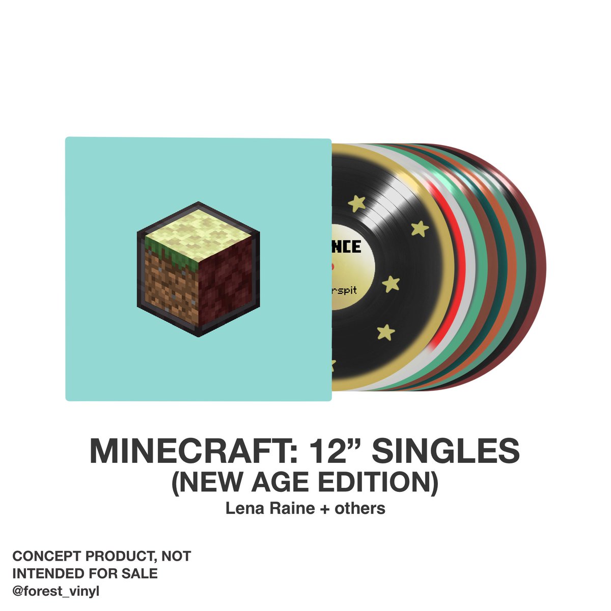 forest_vinyl's tweet photo. Lena Raine + others - Minecraft: 12” Singles 🌱⛏️
New Age Edition (10 modern in-game music discs (post-C418) )
Pressed on various colors of 12” vinyl
@Minecraft
#minecraft #soundtrackvinyl #pigstep #vinyl #vinylconcept https://t.co/JFU0KaZZ5U