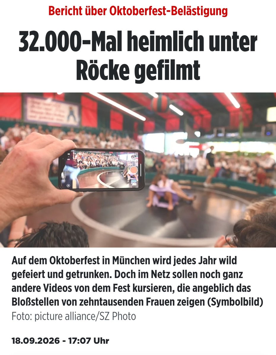 _nasir_ahmad_'s tweet photo. DEUTSCHE LEITKULTUR 🇩🇪
Oktoberfest Halbzeitbilanz:

🍻 32 TSD „Upskirting“ Aufnahmen
🍻 471 registrierte Straftaten und Ordnungswidrigkeiten
🍻 135 Körperverletzungen
🍻 11 Angriffe mit Maßkrügen
🍻 32 angezeigte Sexualdelikte
🍻 122 Rauschgiftdelikte, fast +50 % überwiegend Kokain
🍻 35 Taschendiebstähle
🍻 213 Trunkenheitsfahrten
🍻 15 Verkehrsunfälle unter Alkoholeinfluss
🍻 2 verletzte Polizeibeamte