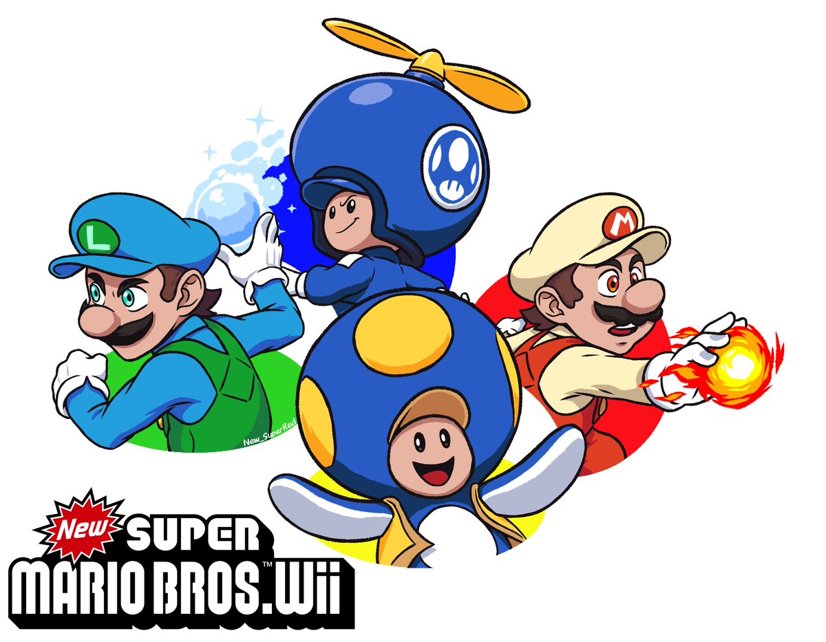 New_SuperRed's tweet photo. New Super Mario Bros. Wii + Time-lapse https://t.co/kOF8gTk728