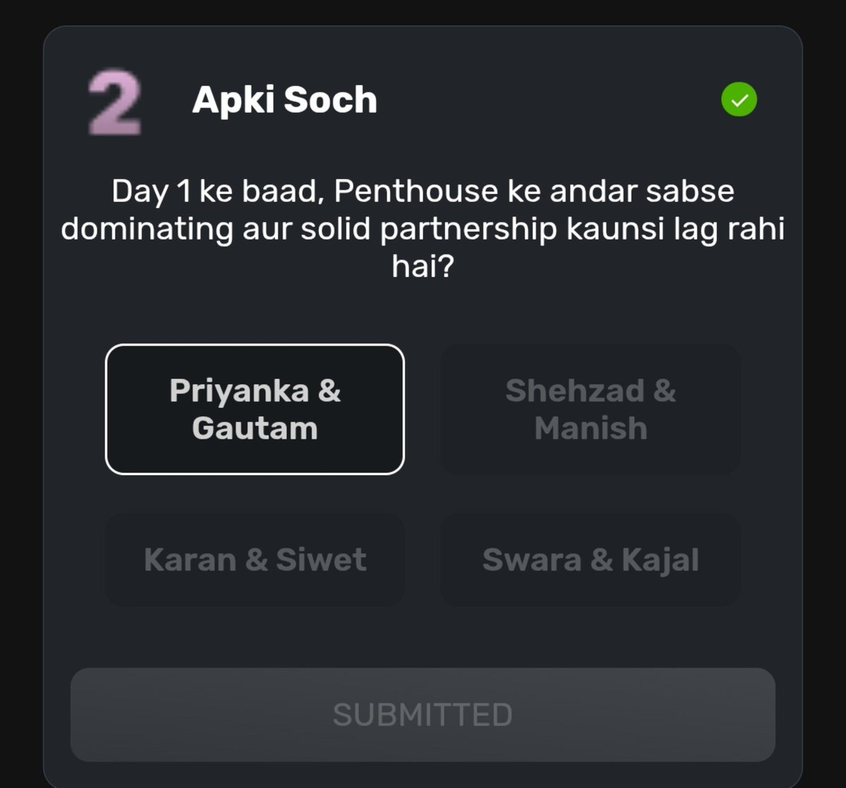 NishaIslam8756's tweet photo. Guys don’t forget to vote for Priyanka every day after the episode ends on the MX Player app .Every vote can help Pri stay strong &amp; move ahead in the game.

🔗:https://t.co/WJFPjPnmkj

#PriyankaChaharChoudhary 
#RiseAndFallS2 https://t.co/aUJKx4KDl1