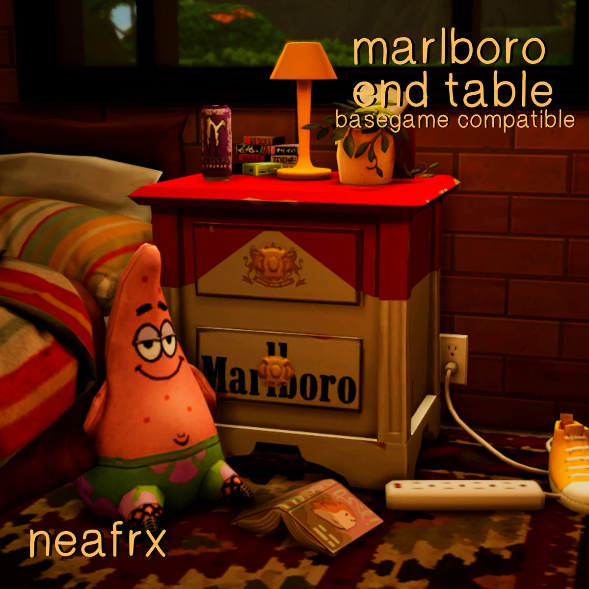 neafrx's tweet photo. marlboro end table, on my patreon for free link below
#Sims4 https://t.co/irJqDtNQre