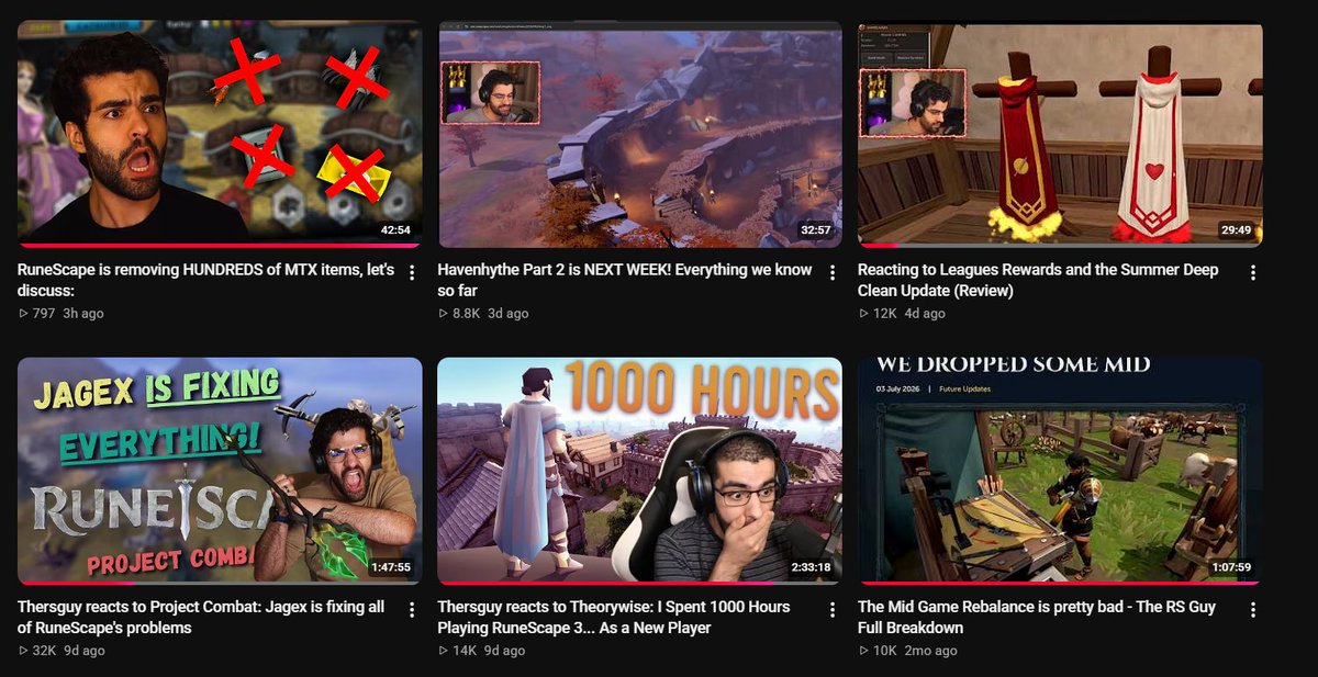 TheRSguyy's tweet photo. Wanted to mention I've started posting less-edited update reviews, reacts and other content on a second channel!

It's been going really well, if you're looking for more RuneScape content, check it out!

🔗https://t.co/FUKi1XY202 https://t.co/bOx1OWlm69