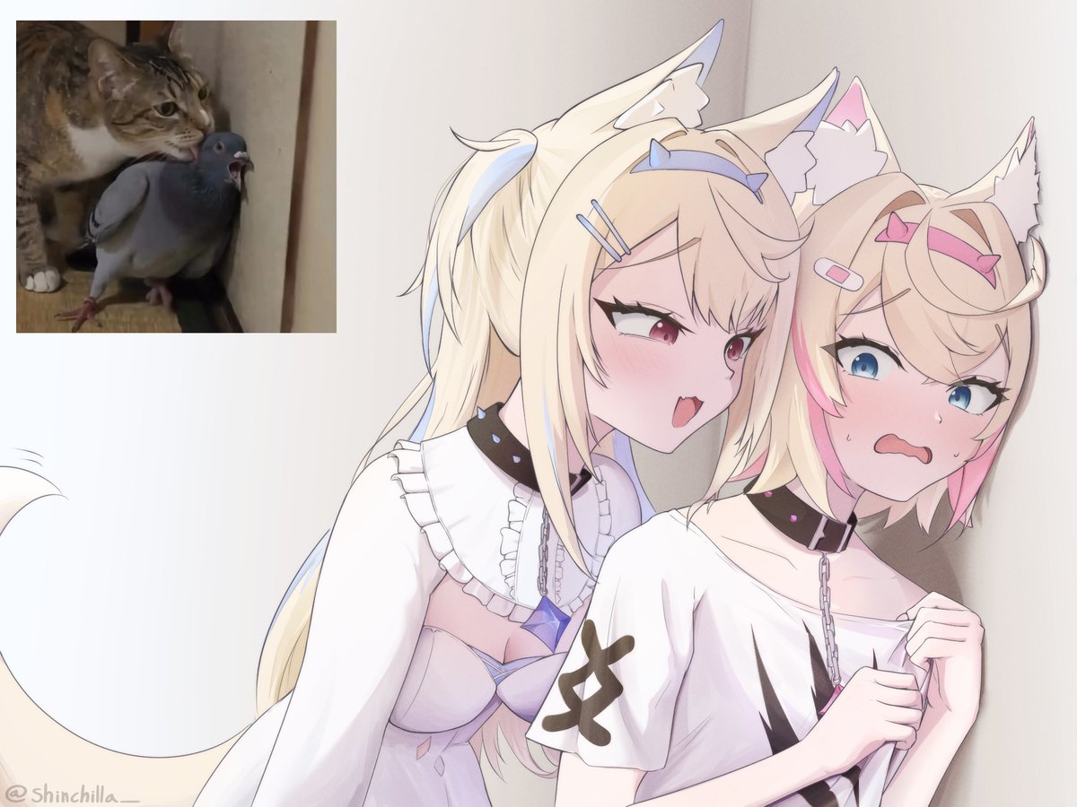 shinchilla_'s tweet photo. "I wonder what Moco-chan's neck smells like" 🩵
#FWMCpix https://t.co/5BLHvjLNoV