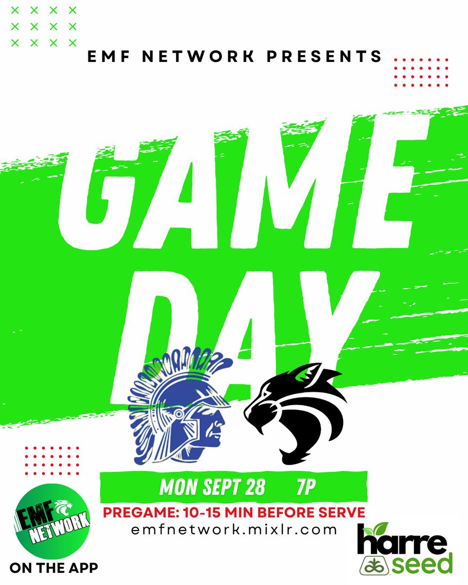 emfnetwork's tweet photo. It's GAMEDAY BACK-2-BACK!!!
Monday: @EMFVolleyball @ @TrojansTC 
Tuesday: @EMFVolleyball  @ @OsceolaBulldogs 

⏰ 7pm first serve
📱 https://t.co/ua8HJGFQXk / EMF Network app
 POWERED by Harre Seed &amp; Services!

#nebpreps
@AndersonSupt @kloozlk https://t.co/rBeBaS0LSS