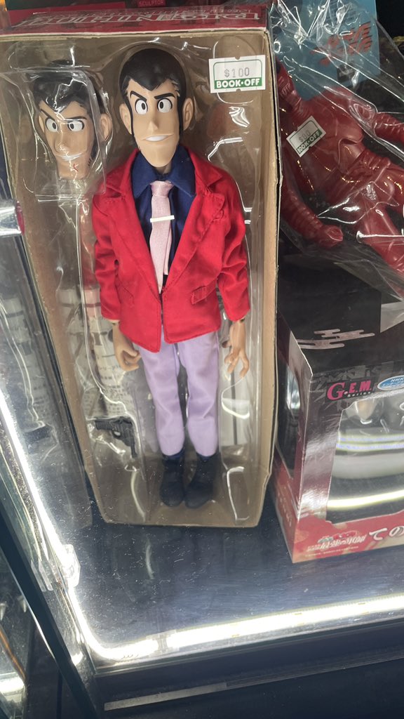 incineroarings's tweet photo. Lupin doll spotted! 

I want him but $100 😭 https://t.co/HVLGznYz9l