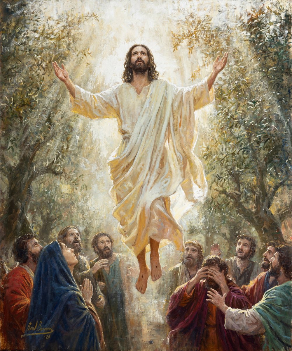 Raul_Berzosa's tweet photo. Nueva obra: "Ascensión del Señor".    

Óleo sobre lienzo. 76,2 × 91,4 cm.    

Pintura realizada para la Casa del Peregrino San Juan Diego, perteneciente al Santuario de Nuestra Señora de Guadalupe, en La Crosse (Wisconsin, Estados Unidos). 

El nuevo edificio ha sido diseñado por Duncan G. Stroik Architect LLC.  Siendo el patrono del proyecto el cardenal Raymond Leo Burke.