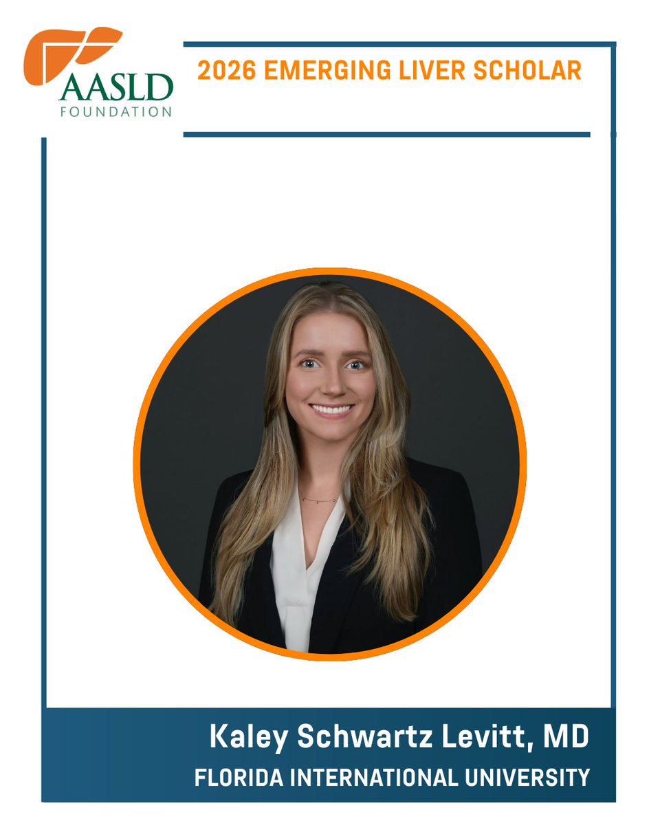 AASLDFoundation's tweet photo. 👏 🎉 Congratulations to Alexis J. Kim, MD; Mahesh Krishna, MD @mah3shkr1shna; Kaley Schwartz Levitt, MD; and Sienna D. Lila, MD, recipients of the #EmergingLiverScholar Award!

Meet this year’s award recipients: https://t.co/aUVuXkp7Ns https://t.co/EwQXXR6i8p