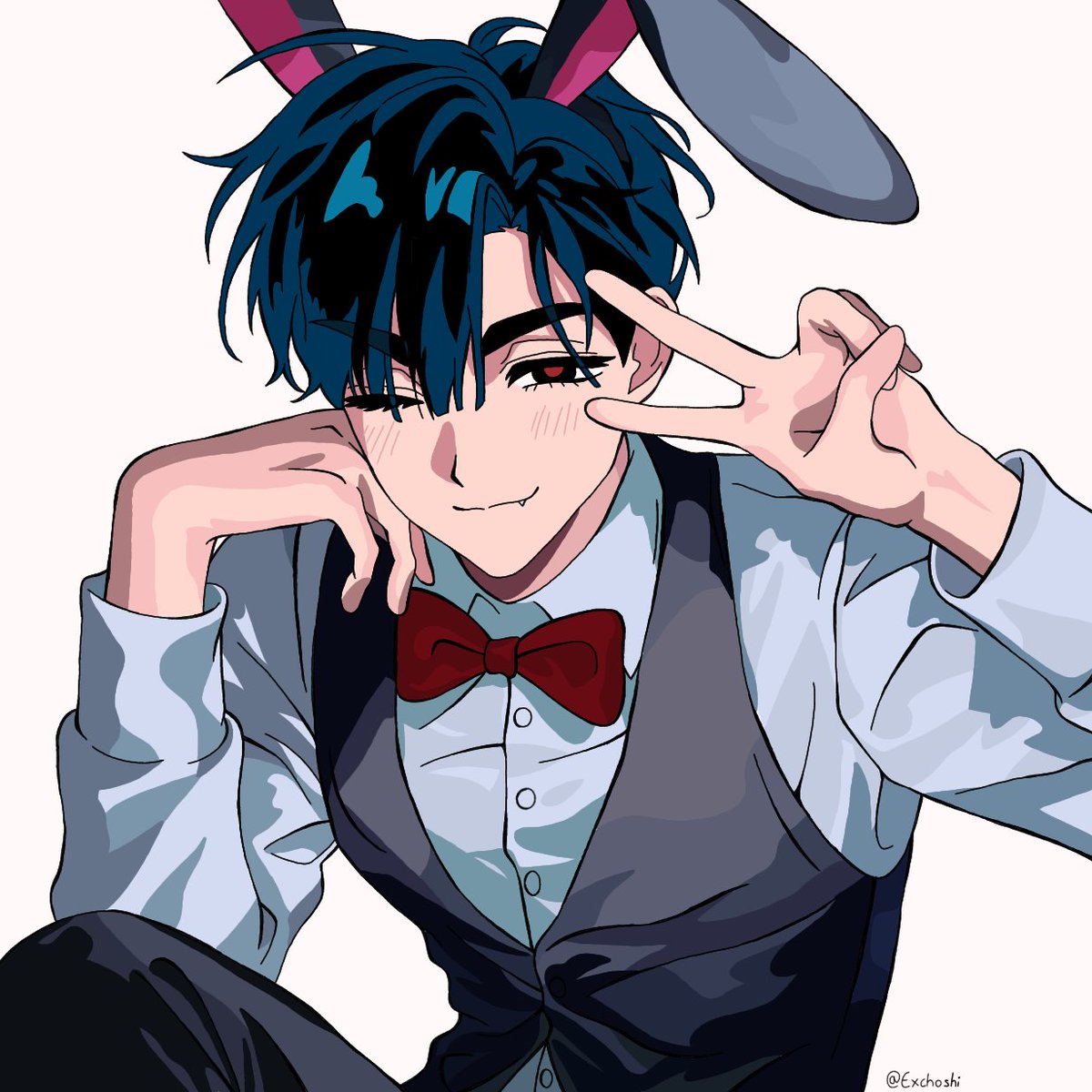 Exchoshi's tweet photo. Bunny days🐰 #alienstage #ALNST #ivantill https://t.co/k70z8q5ZHf