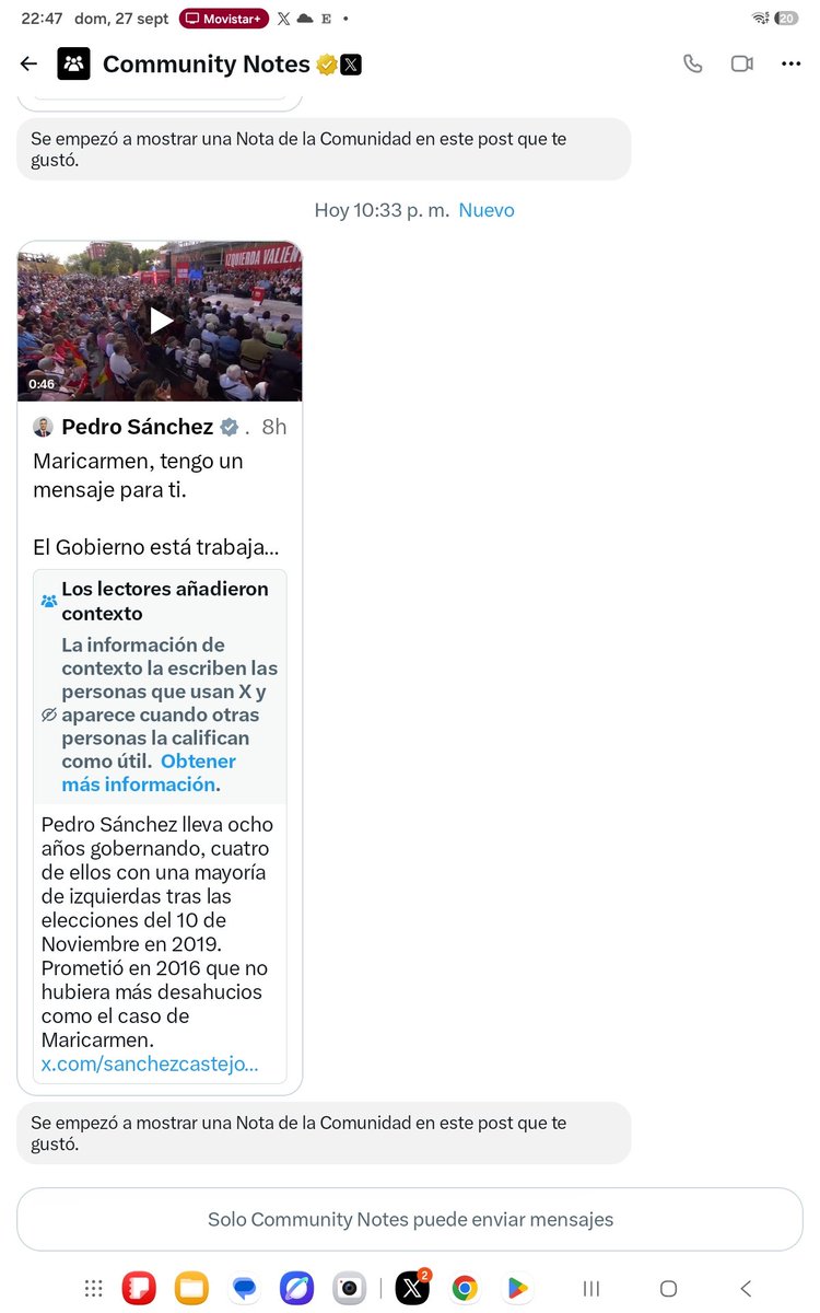 argonauta_c's tweet photo. Me estáis tocando los cojones ya con las comunity notes esas. https://t.co/sVzEn88adj