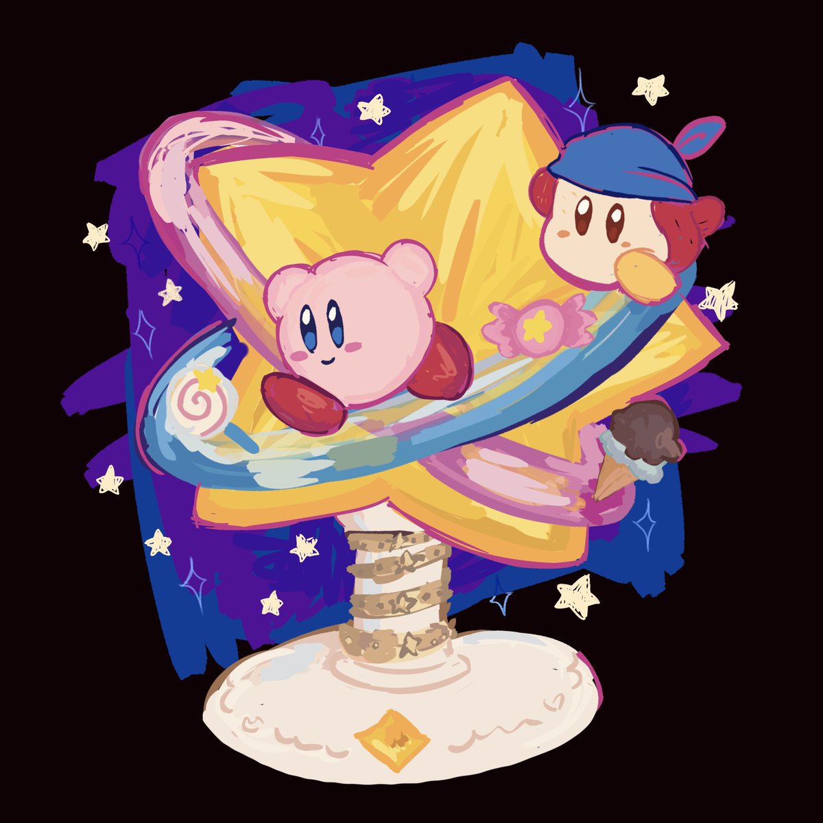 kissesforribbon's tweet photo. #kirby merch redraw https://t.co/hakk2dx8M9