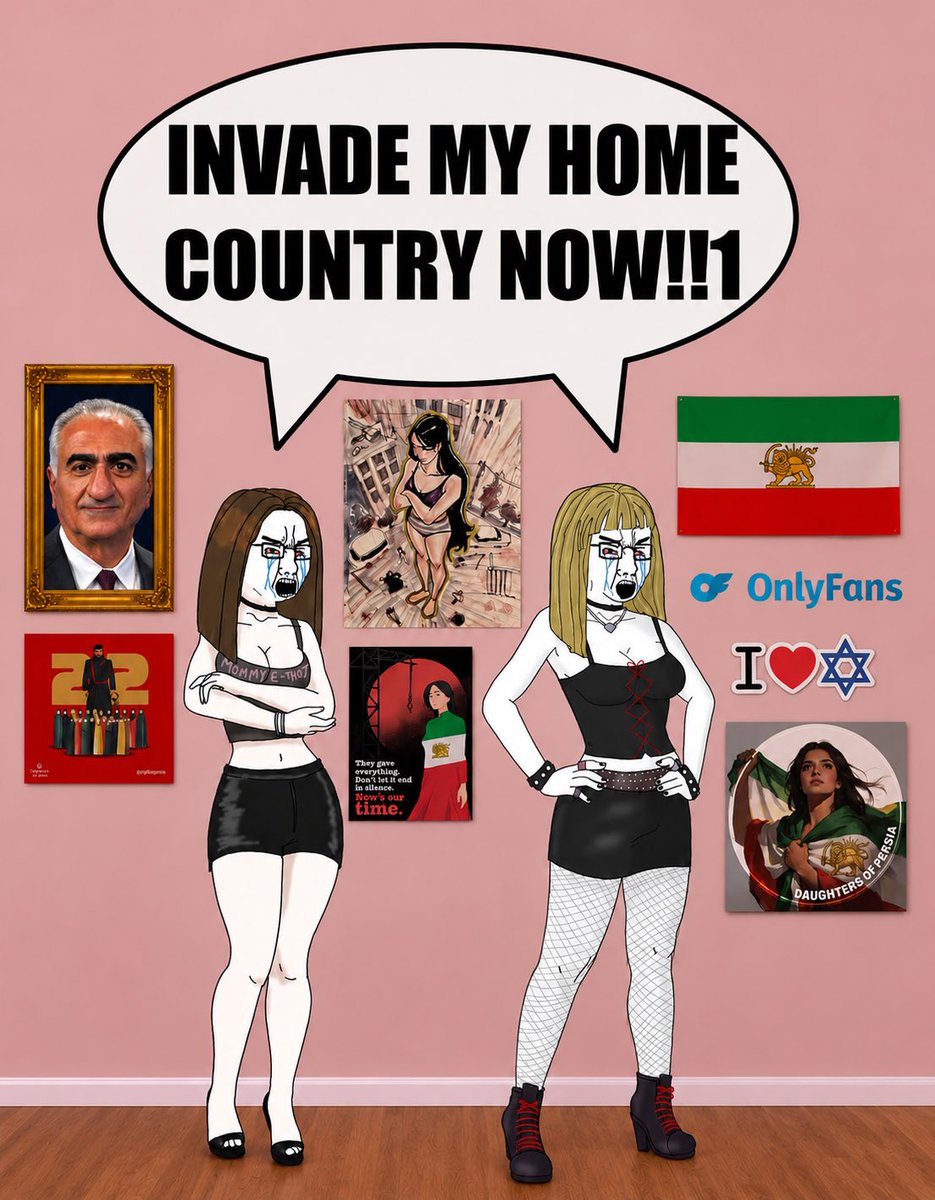 OsosYTequila's tweet photo. Accurate depiction of Pahlavist diasporoid thots: https://t.co/DkOj50dlDo