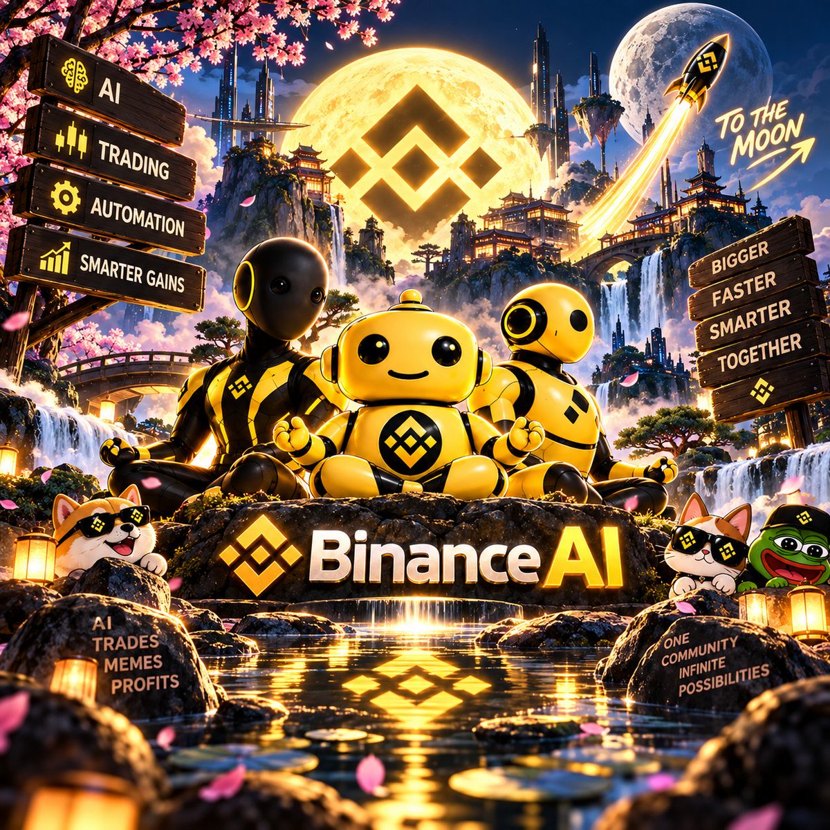 binanceonai's tweet photo. BINANCE AI — Think smarter. Move faster. Explore the future. 🤖🚀 https://t.co/y1ozOnGutx