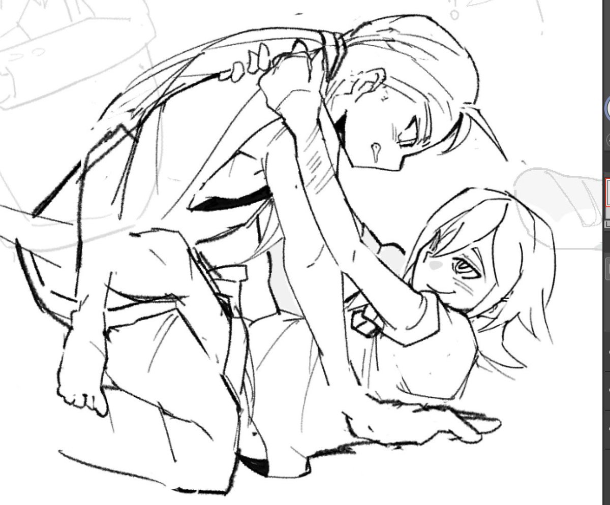 231124b's tweet photo. i removed rhe goggles i drew them bad Sorryu https://t.co/kJofLV85uA