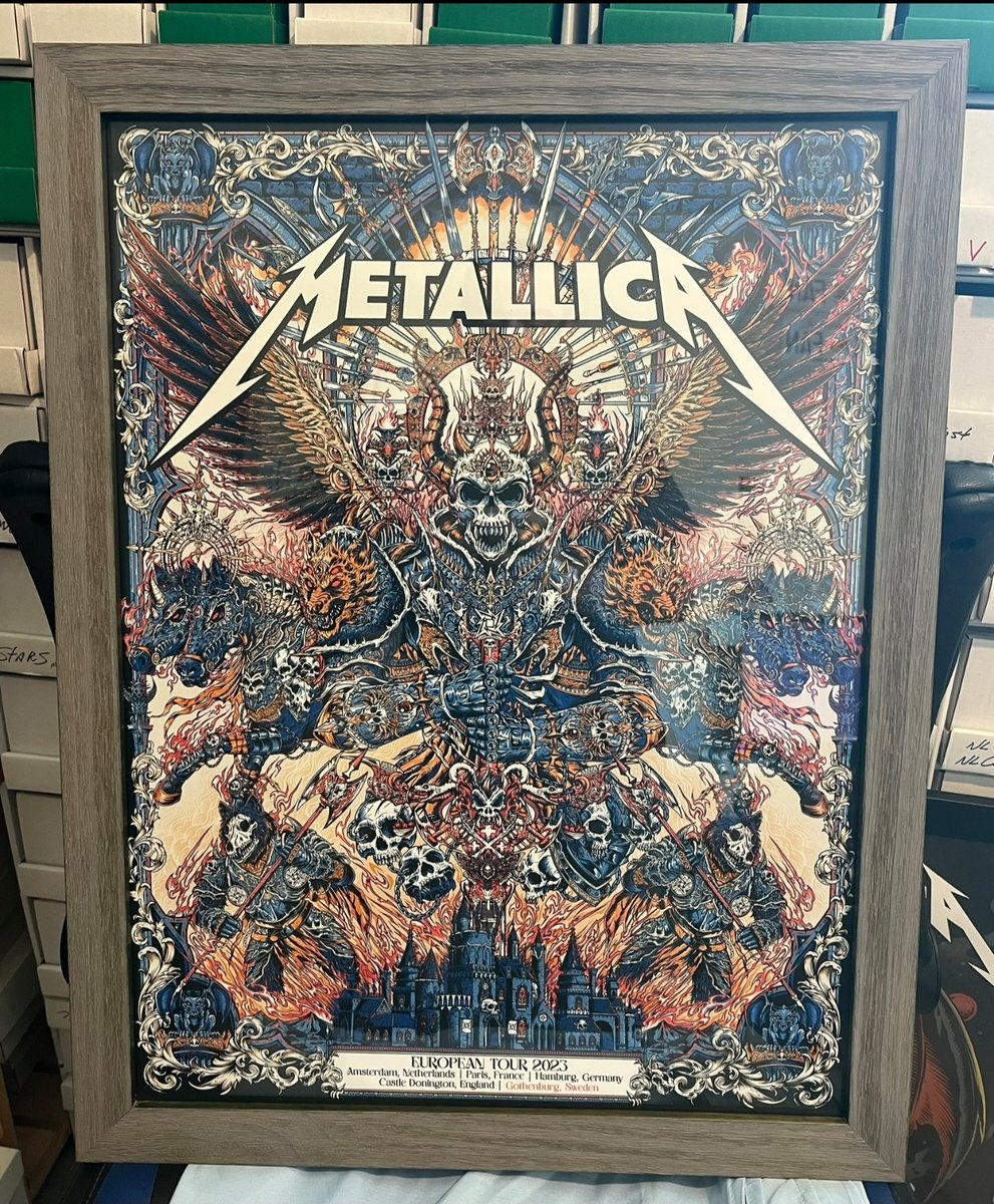 DNConChain's tweet photo. RARE Metallica Concert Poster Gothenburg, Sweden Limited Edition 2023 #213/340 18"x24" Framed
https://t.co/cgYrvOBEpb https://t.co/6A3QKNQcbx