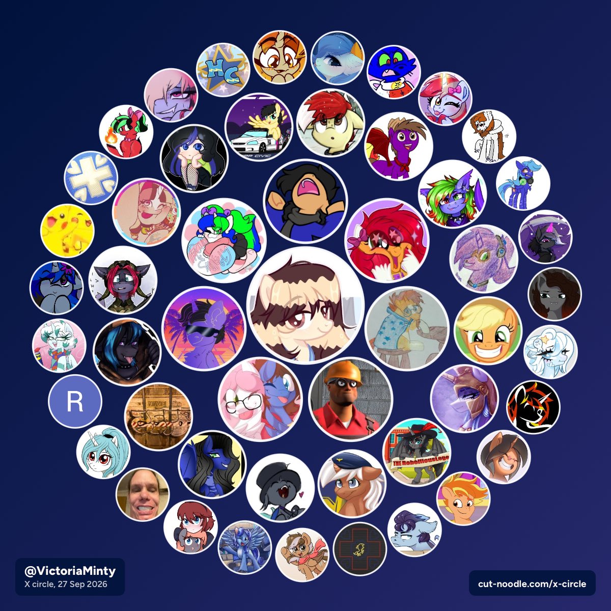 VictoriaMinty's tweet photo. Might as well join on this lol (this circle thing is still inaccurate since I have one blocked person on there)

Sorry to those who didn’t make it on here :( 

you’re all still important to me :3 https://t.co/WpCk8b13Ql