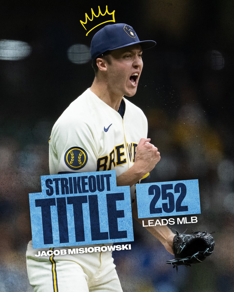 Brewers's tweet photo. One of the greatest seasons you'll ever see from a starting pitcher https://t.co/MUitjaDaRs