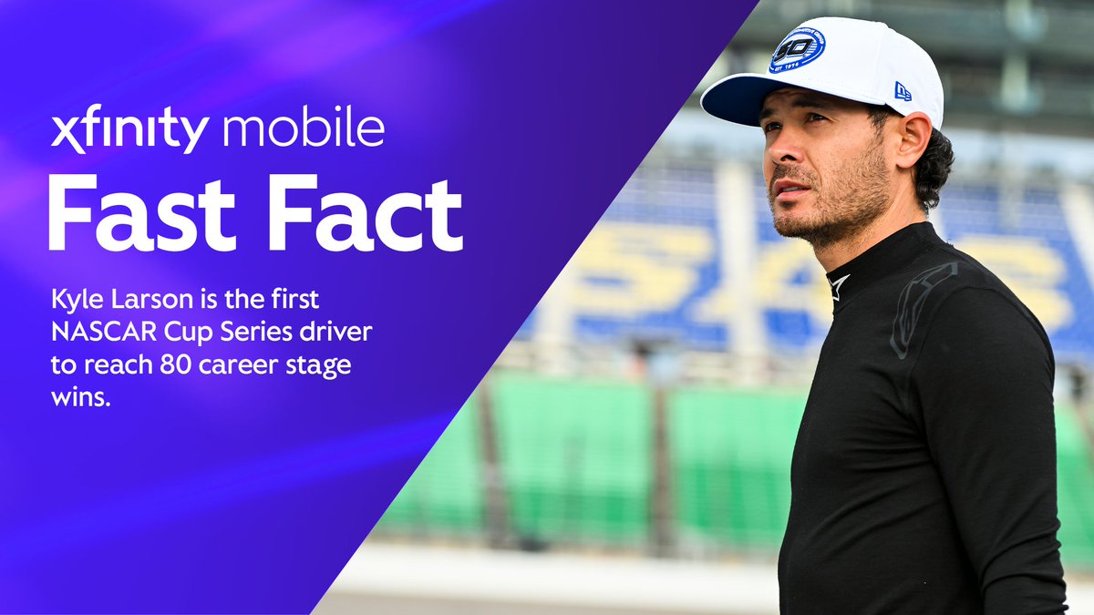 XfinityRacing's tweet photo. It's the 16th stage sweep of @KyleLarsonRacin's career.

Will we see the first perfect 76-point race of 2026 in the NASCAR Cup Series? https://t.co/zzQjU4LTya