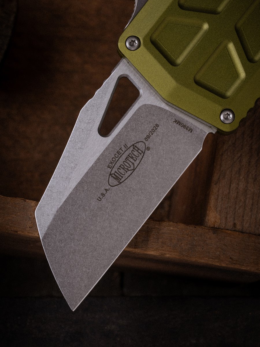 microtechknives's tweet photo. The Exocet® II featuring a stonewashed standard edge Wharncliffe blade housed in an OD Green chassis.
With a workhorse blade, money clip, and compact size, the Exocet® II says more with less.
SKU: 1156-10OD
#Microtech #Knives #EDC #OTF #Design #MadeInAmerica #Popular https://t.co/QZfj3WFM9r