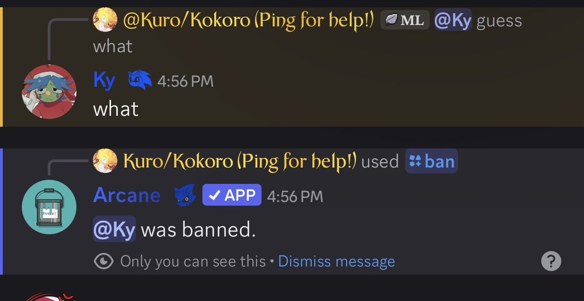 Bakedbeanguy's tweet photo. @smplykuro is mod abusing??? https://t.co/gqOMzOIAQw