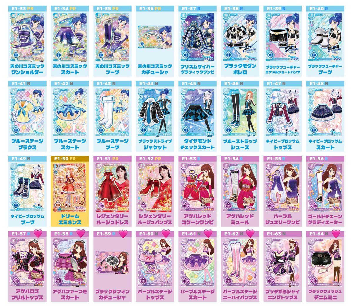 _lly6n's tweet photo. ꒰ メモ ꒱

💖：優先　🩷：求

アンコール1弾は♡のカードを各1ずつ集めたい⊂( ᴖ ̫ᴖ )⊃ https://t.co/X2lCoeTXyw