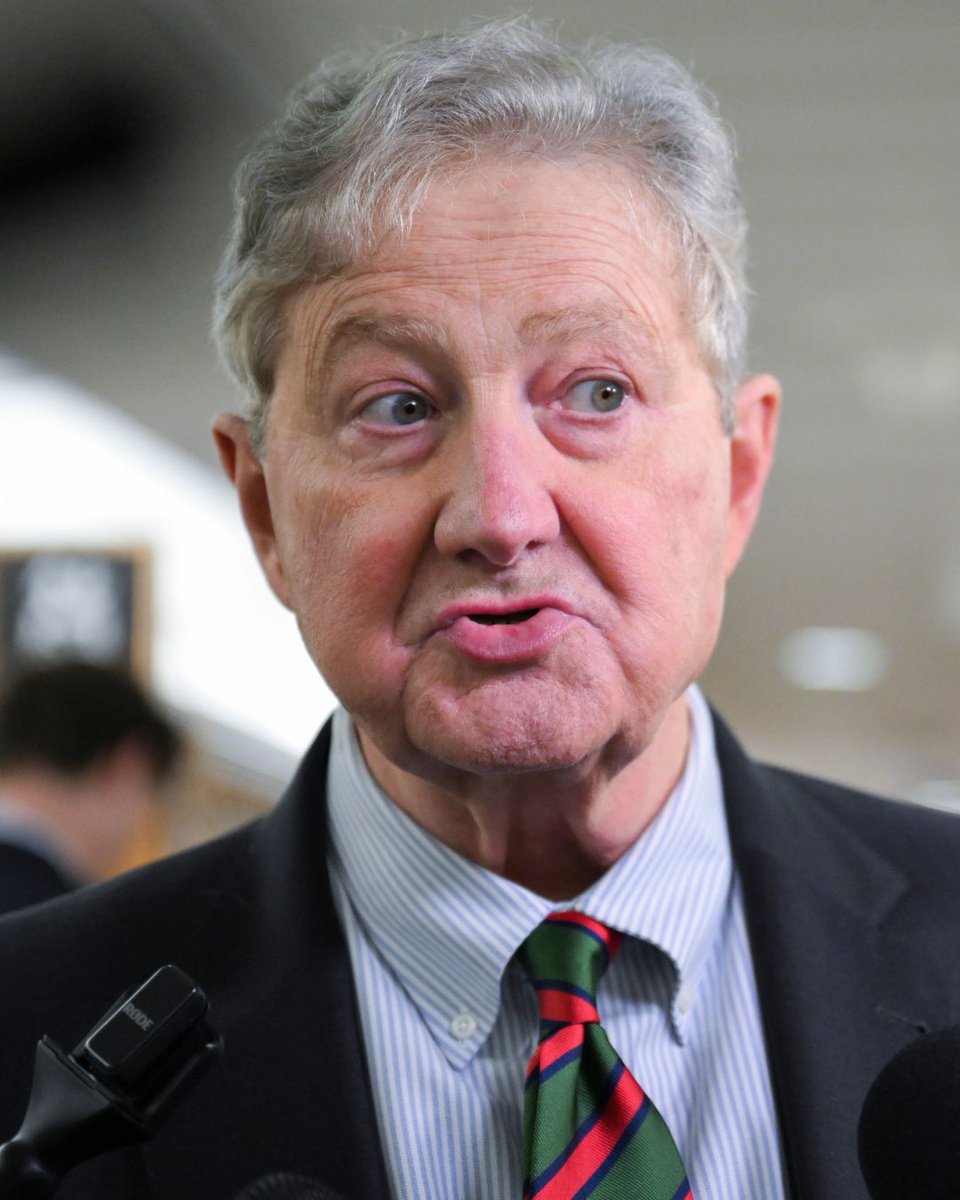 NEWSMAX's tweet photo. President Donald Trump should address the nation about the war in Iran and explain why the United States entered the conflict, what it is accomplishing, and how it will end, Sen. John Kennedy said Sunday. Read more: https://t.co/sCnyDjajlV https://t.co/P11MSdte7o