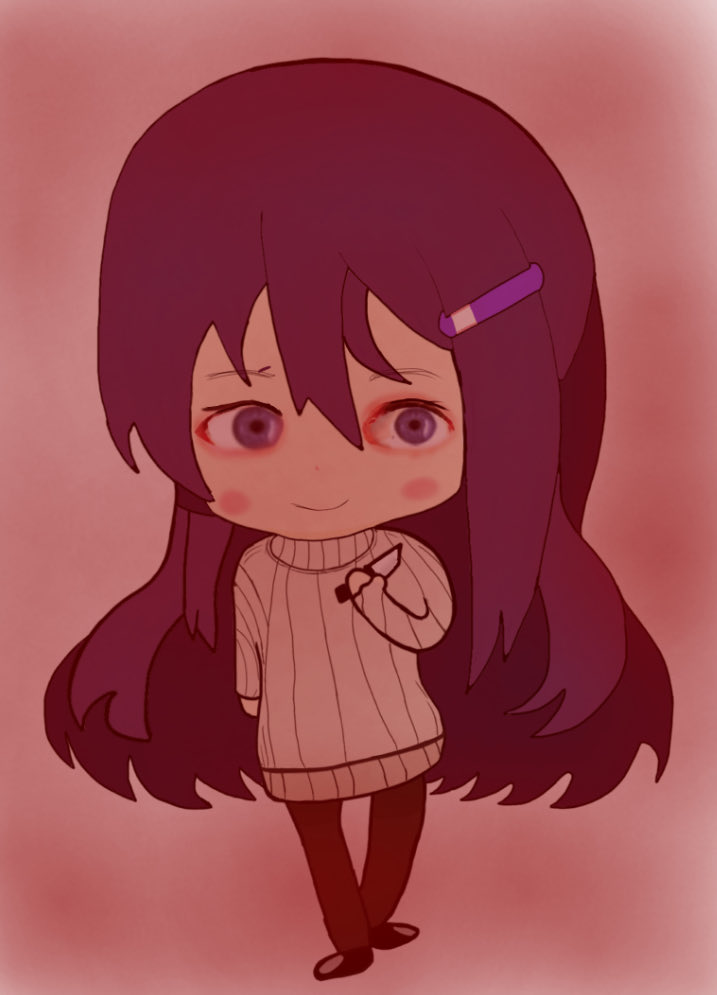 RPandax3z's tweet photo. Let’s stare at each other for awhile… #DDLC #Yuri https://t.co/LQKaE7gmg4