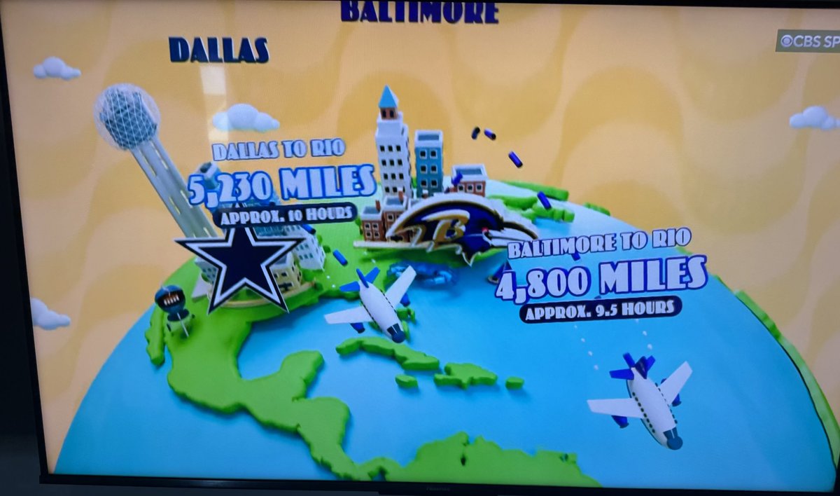 PmtStats's tweet photo. It’s breaking my brain that Dallas is a longer flight to Brazil than Baltimore https://t.co/XrklOk3n7G
