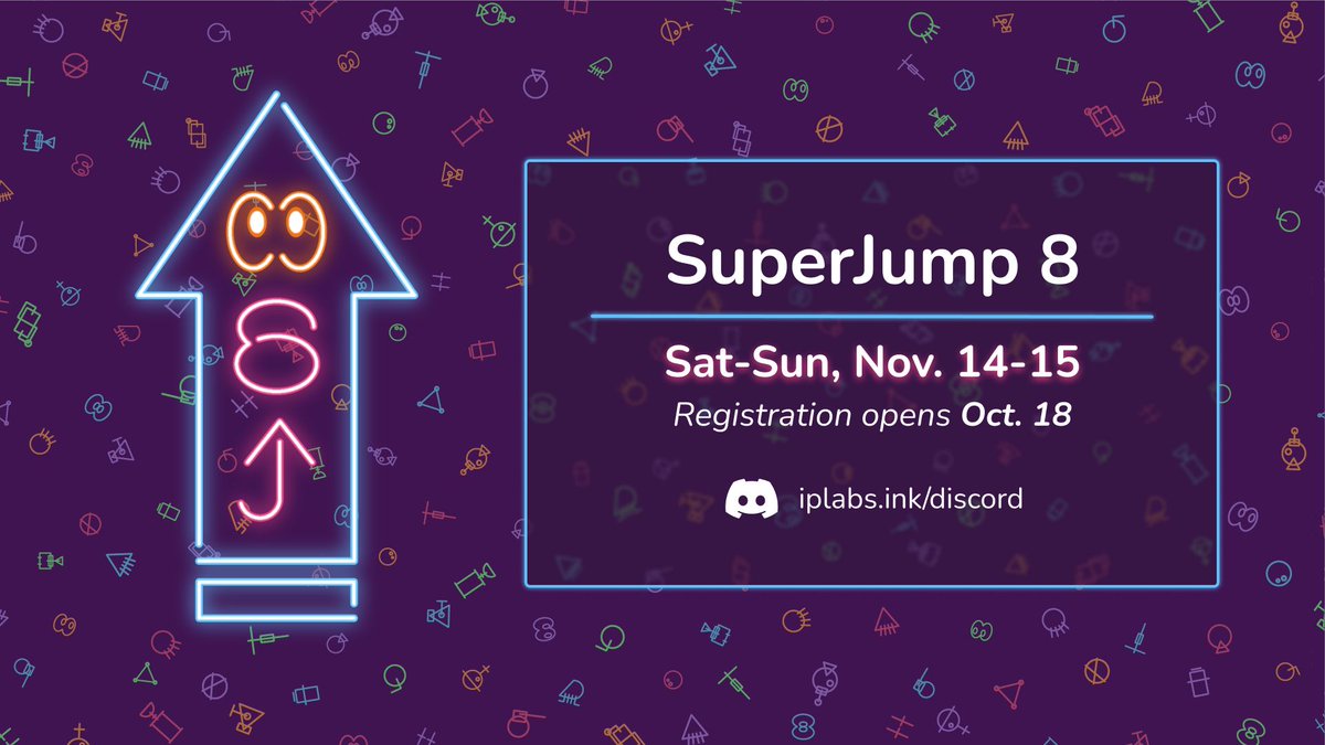 IPLSplatoon's tweet photo. SuperJump, IPL's Major Tournament series, returns with SuperJump 8! 👾

🗓️ Nov. 14-15

Featuring two days of exciting action, a cash prize pool, and brackets for all skill levels! Registration opens on Oct. 18.

Grab the SuperJump role in our Discord to stay up to date! https://t.co/MbC9uFyx8n